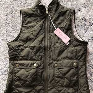 Olive Green Reversible Vest